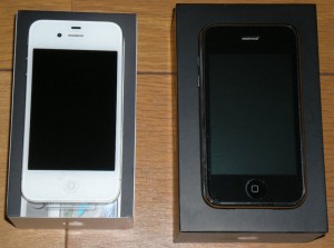 iPhone3GとiPhone4